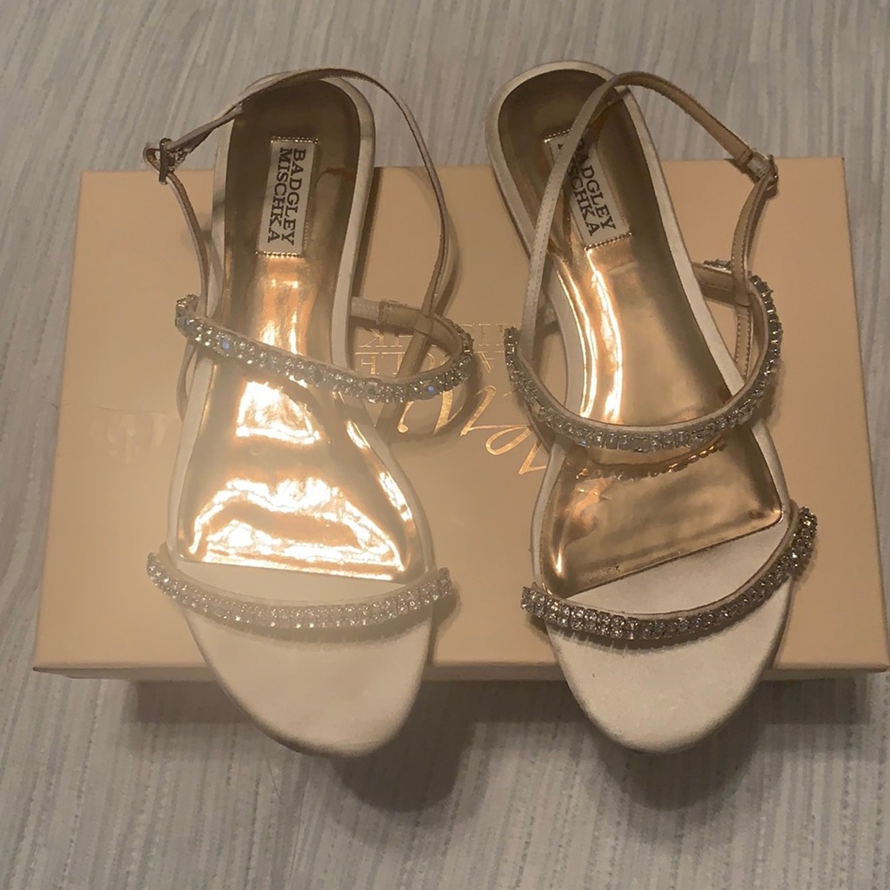 Badgley mischka fancy flats
